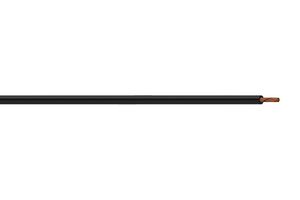 STAUBLI 60.7008-999-21 Wire, PVC, Black, 17 AWG, 259 x 0.07mm, 25 m