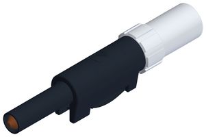 HIRSCHMANN TEST AND MEASUREMENT 931825107 Banana Test Connector, Plug, Cable Mount, 16 A, 60 VDC, Nickel Plated Contacts, White