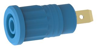MULTICOMP PRO 72-14246 Banana Test Connector, Jack, Panel Mount, 36 A, 1 kV, Gold Plated Contacts, Blue
