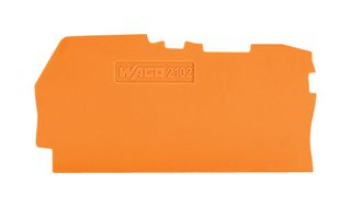 WAGO 2102-1292 Accessory, End-Plate, TOPJOB S 35mm DIN Rail Terminal Blocks - 2102 Series