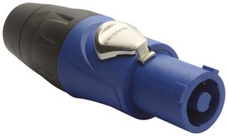 AMPHENOL AUDIO - HP-3-F - High Power Connector, Blue Keyed Power In, HP, Plug, 250 VAC, 25 A, Cable Mount, Screw