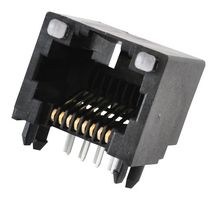 MOLEX 43860-0007 Modular Connector, RJ45 Jack, 1 x 1 (Port), 8P8C, Cat3, Panel Mount, Through Hole Mount