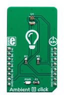 MIKROELEKTRONIKA MIKROE-3452 Add-On Board, Ambient 8 Click Board, LTR-329ALS-01 Ambient Light Sensor, MikroBUS Connector