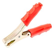 MUELLER ELECTRIC BU-117-2. Alligator Clip, 0.88" Max Jaw Open, 4.4" Length, 60 A, Red, Steel