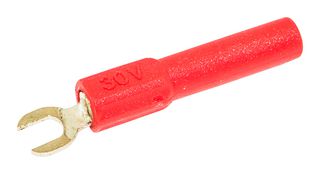 MUELLER ELECTRIC - BU-30211A-2. - Test Accessory, Insulated, Spade Terminal to 4mm Banana Jack