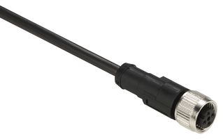 TELEMECANIQUE SENSORS XGSZ09L10 Sensor Cable, M12 Plug, Free End, 4 Positions, 10 m, 32.8 ft, XG Series