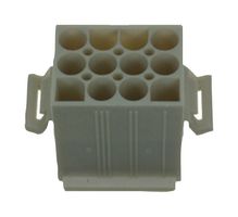 MOLEX 19-09-2127 Connector Housing, Natural, Standard .093" 3191 Series, Plug, 12 Ways, 6.7 mm