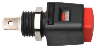SCHUTZINGER ESD 498 / RT Test Accessory, Quick-Release Terminal-Red, Test Equipment's