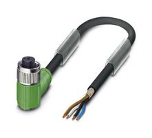 PHOENIX CONTACT 1682922 Sensor Cable, 90° M12 Receptacle, Free End, 4 Positions, 5 m, 16.4 ft