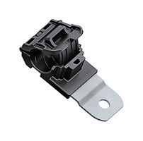 HELLERMANNTYTON 151-02736 RCB180SM6SS-PA666V0/SS304-BK Fastener, Ratchet P, Screw Mount Cable Clamp, 19.5 mm, Nylon 6.6 (Polyamide 6.6), Stainless Steel