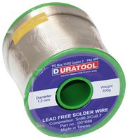 D03344 DURATOOL, Lead Free Solder Wire, 1.2mm, 50g | Element14 Dia