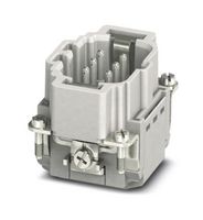 PHOENIX CONTACT 1407728 Heavy Duty Connector, HEAVYCON, Insert, 6+PE Contacts, B6, Plug, Push Lock Pin