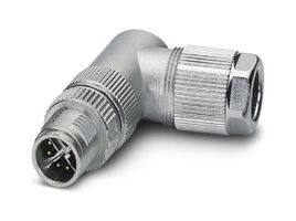 PHOENIX CONTACT 1417443 Sensor Connector, M12, Male, 8 Positions, Right Angle Cable Mount