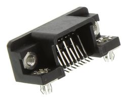 AMPHENOL COMMUNICATIONS SOLUTIONS L17SM209SB14T D Sub Connector, Right Angle, Standard, Receptacle, SM2, 9 Contacts, DE, Solder