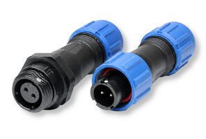 MULTICOMP PRO MP002529 Circular Connector Set, MP-T13, 2 Way, Male Plug/Female Receptacle, Threaded, Solder, IP68, 13A