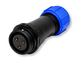 MULTICOMP PRO MP002581 Circular Connector, MP-T21, Inline Receptacle, Female Contacts, 3 Way, Threaded, Solder, IP68, 30A
