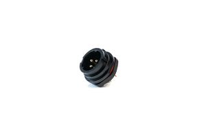 MULTICOMP PRO MP002710 Circular Connector, MP-T21, Panel Receptacle, Male Contacts, 3 Way, Bayonet, Solder, IP67, 30A