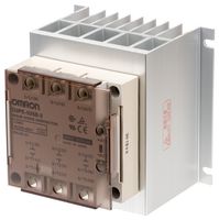 OMRON INDUSTRIAL AUTOMATION G3PE-525B-3 12-24VDC Solid State Relay, 3PST-NO, 25 A, 30 VDC, DIN Rail/Panel, Screw, Zero Crossing