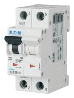 EATON MOELLER FAZ6-C6/1N Thermal Magnetic Circuit Breaker, 1P+N, 6kA, FAZ6 Series, 6 A, 1 Pole, 230 V, DIN Rail