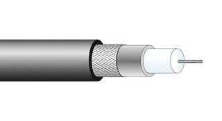 HUBER+SUHNER G_03130_HT-01 Coaxial Cable, G03130HT-01, 328 ft, 100 m, 5 mm, 75 ohm
