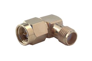 HUBER+SUHNER 53_SMA-50-0-2/111_NE RF / Coaxial Adapter, SMA, Plug, SMA, Jack, Right Angle Adapter, 50 ohm