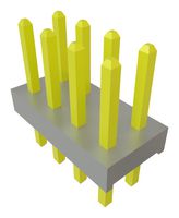 SAMTEC TMM-104-03-G-D Pin Header, Board-to-Board, 2 mm, 2 Rows, 8 Contacts, Through Hole, TMM