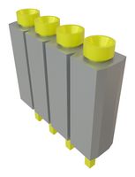 SAMTEC ESS-104-G-03 PCB Receptacle, Board-to-Board, 2.54 mm, 1 Rows, 4 Contacts, Through Hole Mount