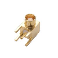 MULTICOMP PRO MP006816 RF / Coaxial Connector, MCX Coaxial, Right Angle Jack, Through Hole Right Angle, 50 ohm