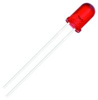 MULTICOMP PRO MP006838 LED, Red, Through Hole, T-1 3/4 (5mm), 20mA, 1.9V, 640nm