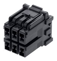 MOLEX 212209-2041 Connector Housing, Black, CP-3.3 212209 Series, Receptacle, 4 Ways, 3.3 mm