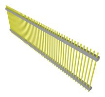 SAMTEC - DW-50-14-T-S-1200 - Stacking Board Connector, DW, 50 Contacts, 2.54 mm, Through Hole, 1 Rows