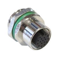 BULGIN LIMITED PXMBNI12RPF17AFLM16001 Sensor Cable, M12 Receptacle, Free End, 17 Positions, 100 mm, 3.9 ", Buccaneer M12 Series