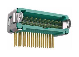 HARWIN G125-MH12005L3P Pin Header, Black / Green, Wire-to-Board, 1.25 mm, 2 Rows, 20 Contacts, Through Hole Right Angle