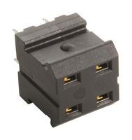 HARTING 02529041201 PCB Receptacle, F4 Module, Board-to-Board, 5.08 mm, 2 Rows, 4 Contacts, Through Hole Mount