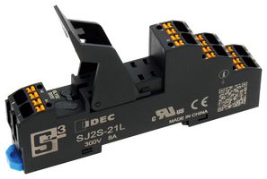 IDEC SJ2S-21L Relay Socket, DIN Rail, Push In, 8 Pins, SJ Series