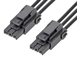 MOLEX 217465-1032 Cable Assembly, Ultra-Fit Receptacle to Ultra-Fit Receptacle, 3 Ways, 3.5 mm, 1 Row, 300 mm