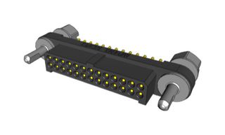 AMPHENOL SOCAPEX MHDAS2M026YDE10 Pin Header, Board-to-Board, 1.27 mm, 2 Rows, 26 Contacts, Through Hole Straight, MHDAS