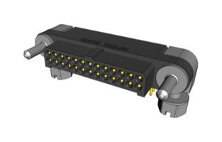 AMPHENOL SOCAPEX MHDAS2M026YCE11 Pin Header, Board-to-Board, 1.27 mm, 2 Rows, 26 Contacts, Through Hole Right Angle, MHDAS