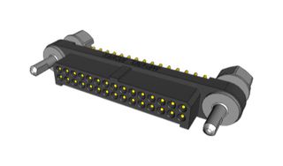 AMPHENOL SOCAPEX MHDAS2M030YDE10 Pin Header, Board-to-Board, 1.27 mm, 2 Rows, 30 Contacts, Through Hole Straight, MHDAS