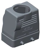 TE CONNECTIVITY T1240100129-000 Heavy Duty Connector, Hood, Top Entry, Aluminium Alloy Body, 2 Lever, H10B
