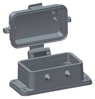 TE CONNECTIVITY T1430100000-000 Heavy Duty Connector, Base, Bulkhead Mount, Aluminium Alloy Body, 2 Lever, H10B