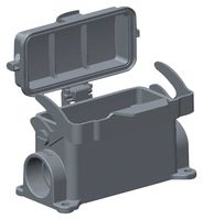 TE CONNECTIVITY T1620163225-000 Heavy Duty Connector, Base, Bulkhead Mount, Side Entry, Aluminium Alloy Body, 1 Lever, H16B