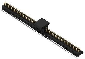 TE CONNECTIVITY 1MM-HU-D50-VS-00-F-TBP Pin Header, Board-to-Board, 1 mm, 2 Rows, 100 Contacts, Surface Mount Straight