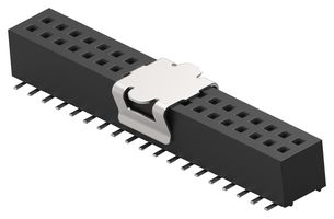 TE CONNECTIVITY 1MM-R-D19-VS-00-F-TBP PCB Receptacle, Board-to-Board, 1 mm, 2 Rows, 38 Contacts, Surface Mount Straight