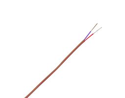OMEGA TT-E-24-1000 Thermocouple Wire, Duplex, Insulated, Type E, 24 AWG, Solid, 1000 ft, ANSI, PFA, TT Series