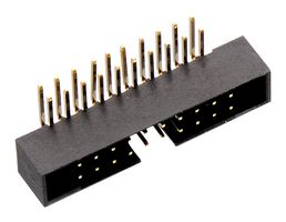 WURTH ELEKTRONIK 62503421721 Pin Header, Wire-to-Board, 2 mm, 2 Rows, 34 Contacts, Through Hole Right Angle, WR-BHD