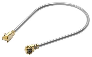 WURTH ELEKTRONIK 636201050100 RF / Coaxial Cable Assembly, 3.9 ", 100 mm, 1.13mm, UMRF Right Angle Plug, UMRF Right Angle Plug
