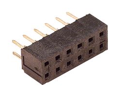 MOLEX 79107-7007 PCB Receptacle, Board-to-Board, 2 mm, 2 Rows, 16 Contacts, Female Receptacle, Through Hole Mount