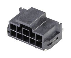 MOLEX - 105405-1110 - Pin Header, Power, Wire-to-Board, 2.5 mm, 2 Rows, 10 Contacts, Surface Mount Right Angle