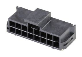 MOLEX - 105405-1216 - Pin Header, Power, Wire-to-Board, 2.5 mm, 2 Rows, 16 Contacts, Surface Mount Right Angle